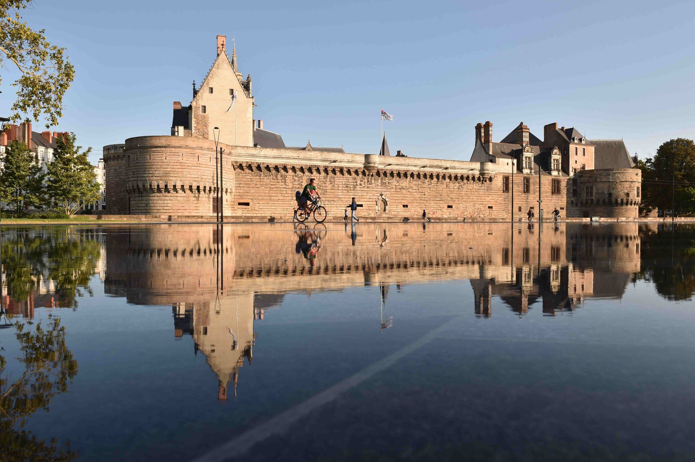 Les remparts et les tours du Château des ducs de Bretagne à Nantes